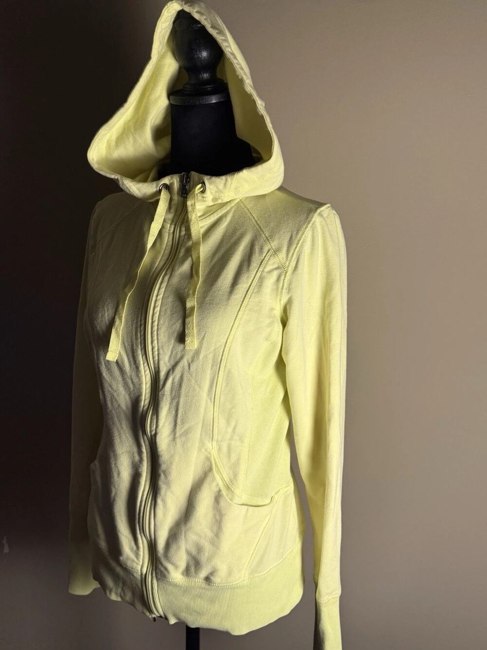 Tek Gear Women's Size Medium Yellow Zip Up Hoodie